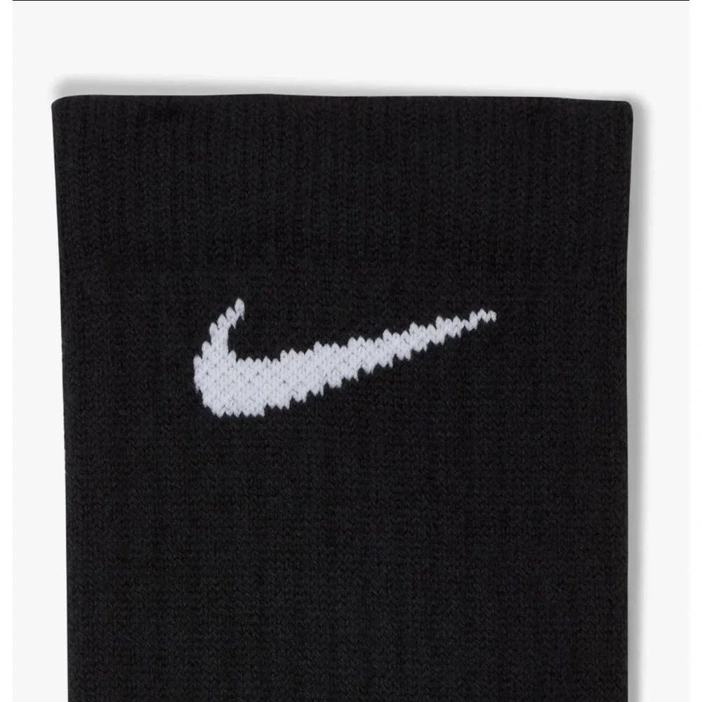 Nike Black Elite‎ Basketball Crew Socks Cushioned Size M Mens 6-8 SX7622 013 NEW